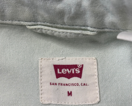 Levi's Light Green Slim Fit Long Sleeve Button-Down Shirt