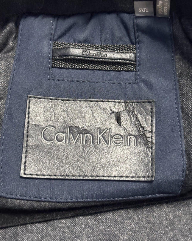 Calvin Klein Navy Blue Hooded Performance Jacket