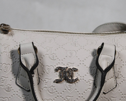 Juicy Couture White Embossed JC Monogram Bag
