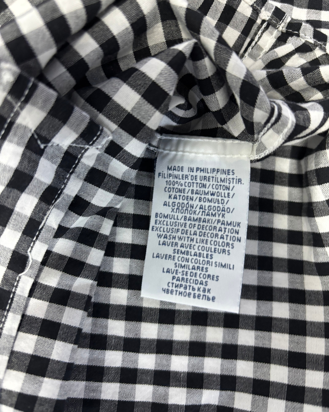 Polo Ralph Lauren Slim Fit Black and White Gingham Check Shirt