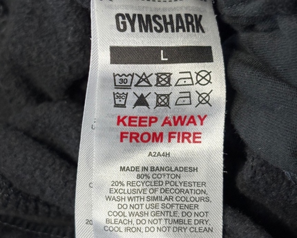 Gymshark Black Men's Slim-Fit Cotton Joggers