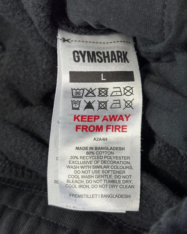 Gymshark Black Men's Slim-Fit Cotton Joggers