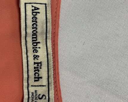 Abercrombie & Fitch Coral Ruffle Strap V-Neck Cami Top