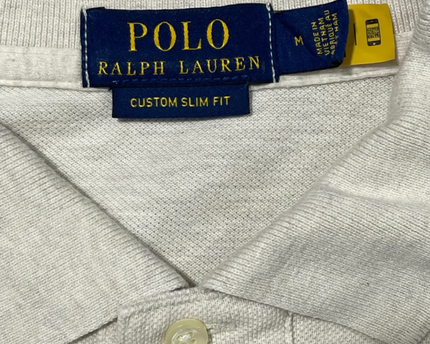 Polo Ralph Lauren Beige Short Sleeve Custom Slim Fit Polo Shirt