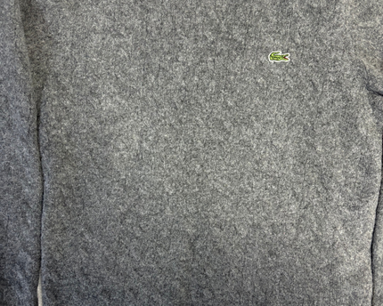 Lacoste Grey Pure New Wool Crewneck Sweater
