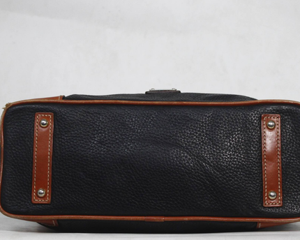 Dooney & Bourke Black Pebble Leather Hobo Bag