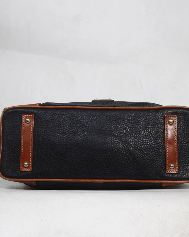 Dooney & Bourke Black Pebble Leather Hobo Bag