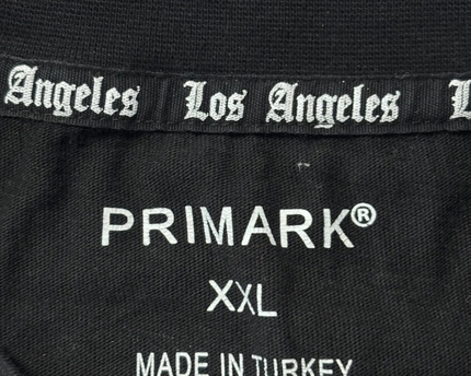 Primark Black Los Angeles Gothic Graphic Tee