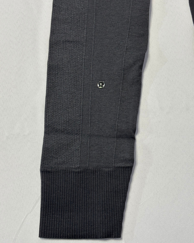 Lululemon Charcoal Seamless Ribbed Performance Leggings