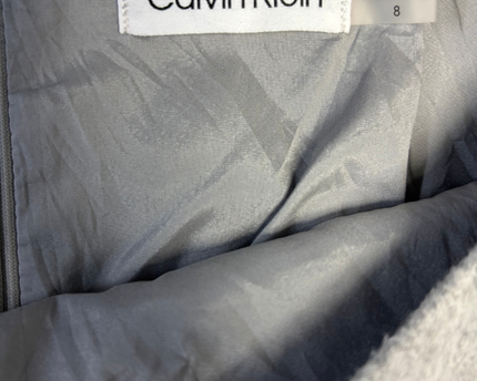 Calvin Klein Grey Textured Mini Skirt