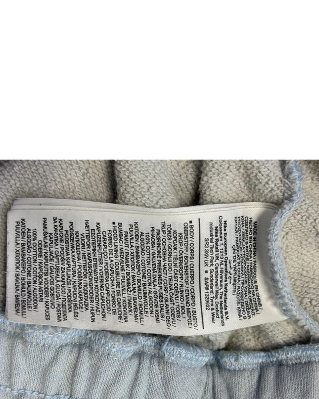 Jordan Light Blue Cropped Flight Hoodie