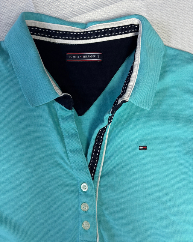 Tommy Hilfiger Turquoise Short Sleeve Polo Shirt