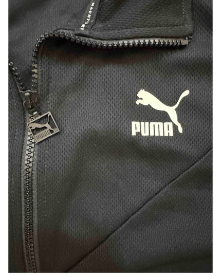 Puma Black & White Stripe Track Jacket - M