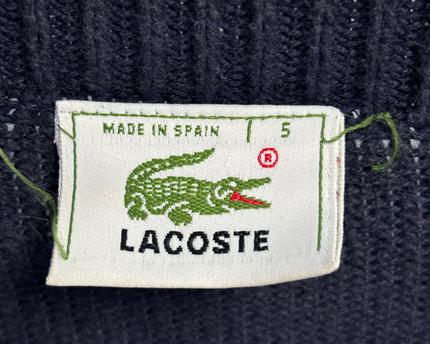 Lacoste Navy Blue V-Neck Knitted Sweater