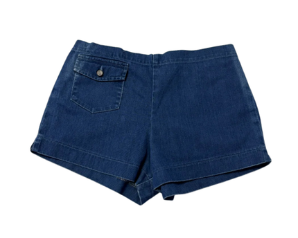 18th Amendment Blue Cotton Denim Shorts