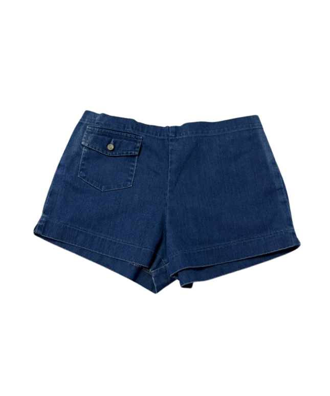 18th Amendment Blue Cotton Denim Shorts