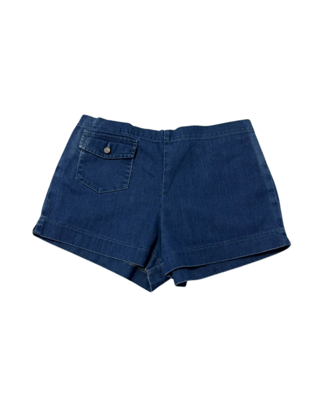 18th Amendment Blue Cotton Denim Shorts