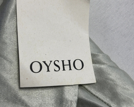 Oysho Sage Green Silky Viscose Button-Down Blouse W/Tags