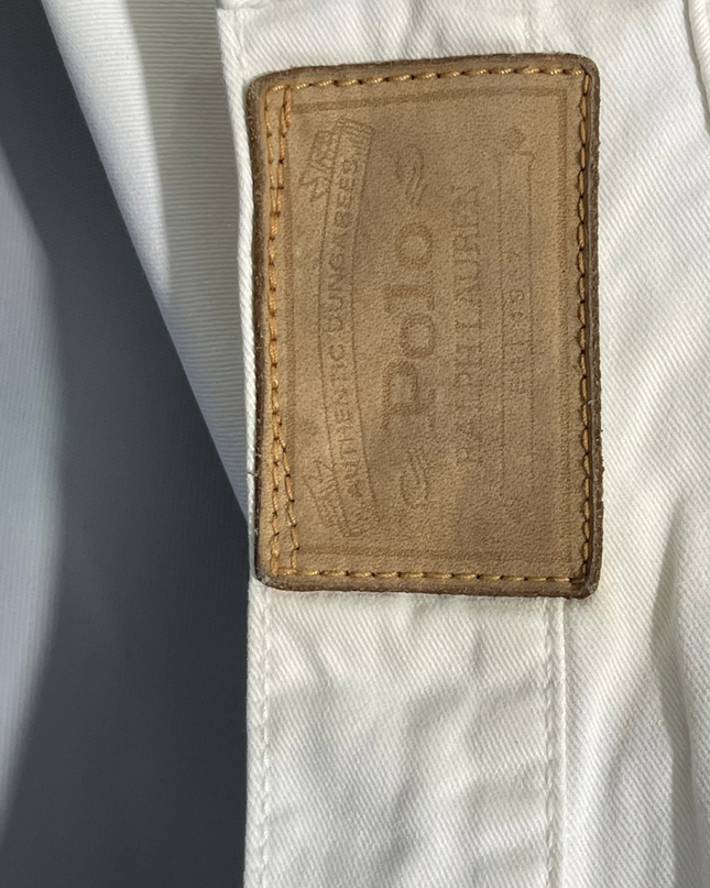 Polo Ralph Lauren White Straight Leg Jeans