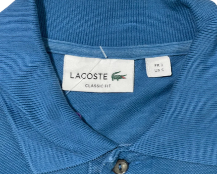 Lacoste Men's Blue Classic Fit Short Sleeve Polo Shirt