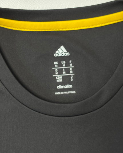 Adidas Climalite Performance Training Gray with Yellow Trim T-Shirt