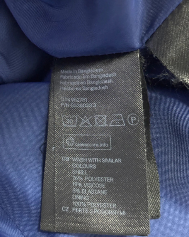 H&M Navy Blue Tailored Single-Button Blazer
