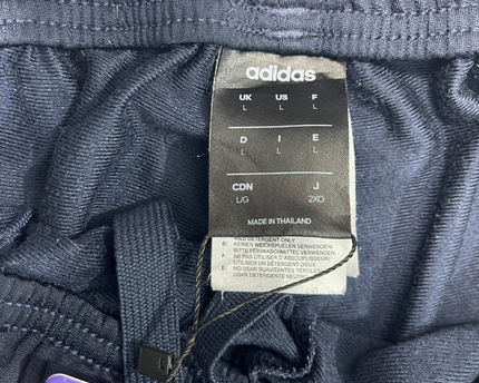 Adidas Navy Blue 3-Stripe Track Pants