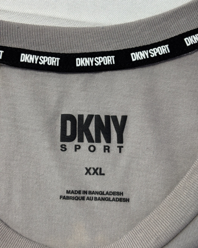 DKNY Sport Grey Logo Graphic T-Shirt