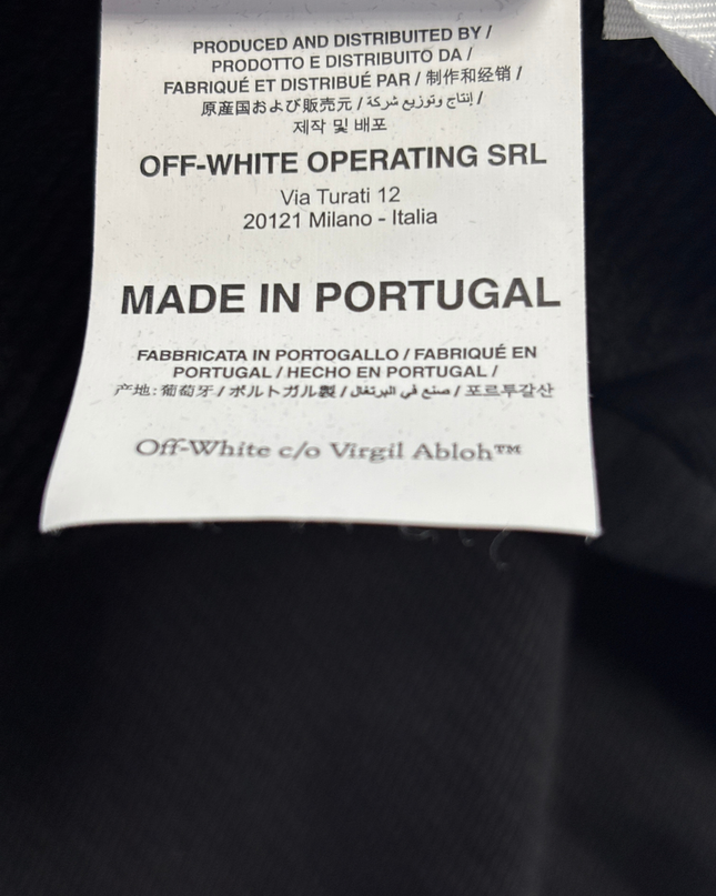 Off-White Black Exactly the Opposite Graphic Hoodie