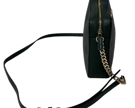 Michael Kors Dark Green Saffiano Leather Crossbody Bag
