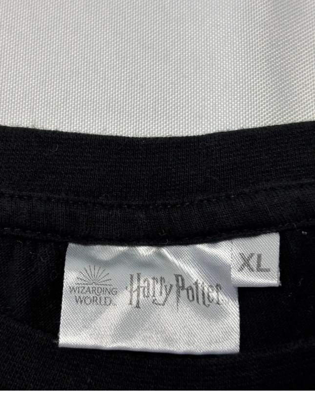 Harry Potter Black Slytherin Crest Graphic Tee