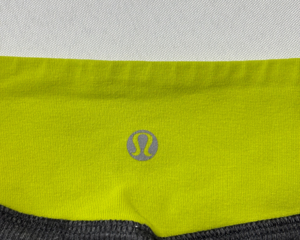 Lululemon Grey Ribbed Leggings with Ruched Ankle