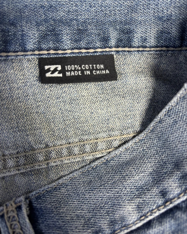 Billabong Blue Denim Relaxed Fit Shorts
