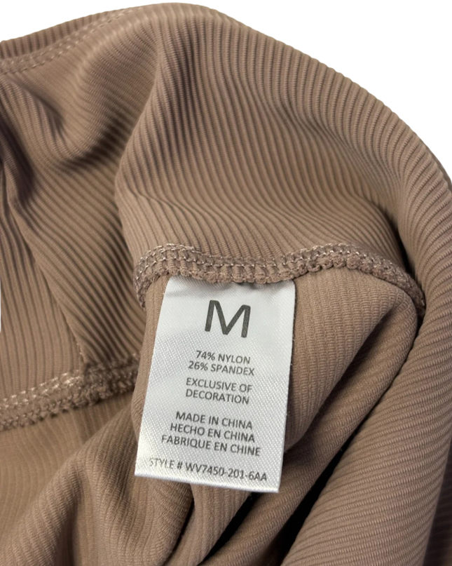 Jason Wu Brown Ribbed High-Rise Leggings