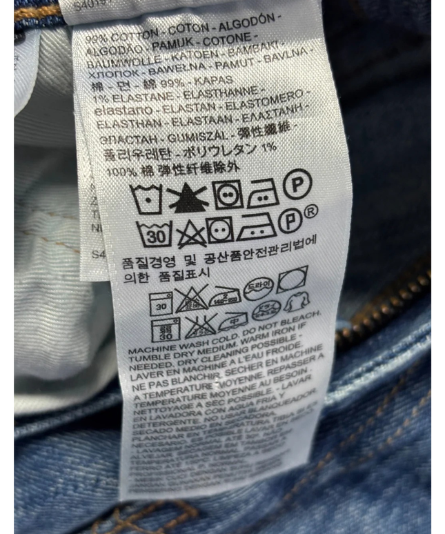 Levi's 511 Blue White Oak Cone Denim Slim Fit Jeans