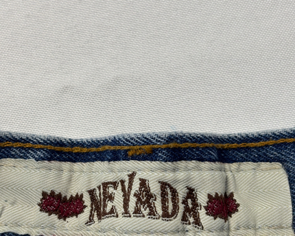 Nevada Blue High-Waisted Tapered Mom Jeans