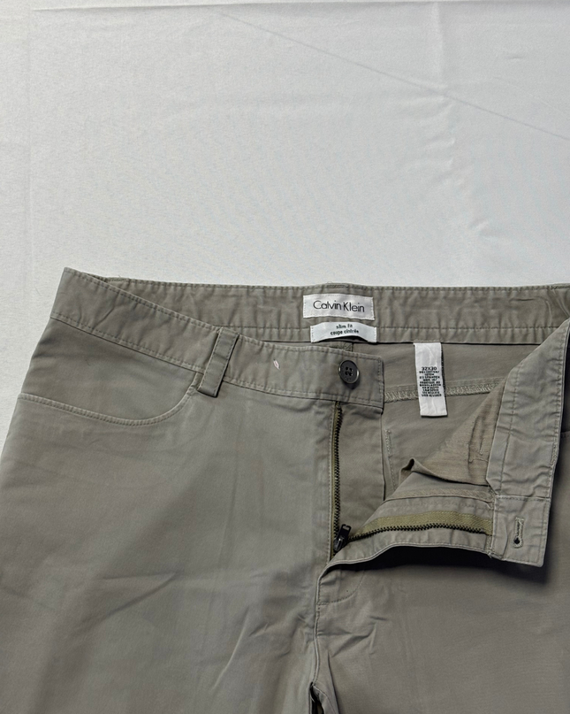 Calvin Klein Khaki Slim Fit Chino Pants