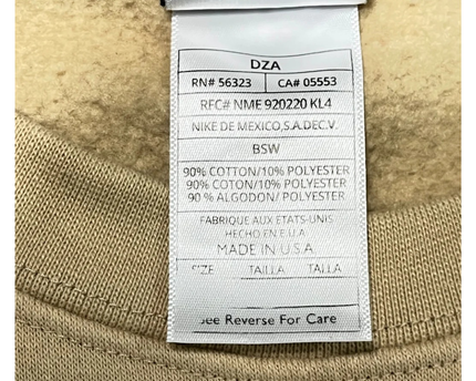 Nike Beige Vintage Spellout Graphic Sweatshirt
