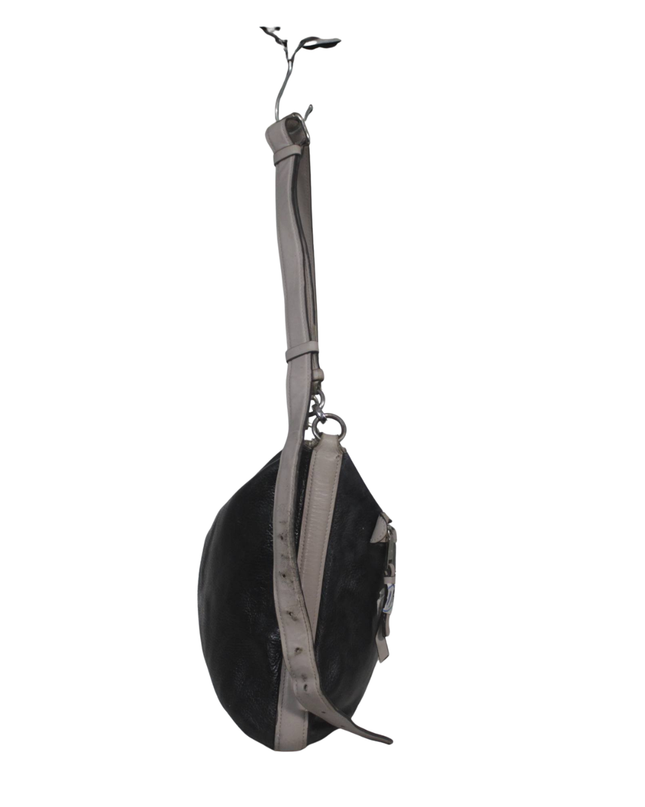 Coach Black Pebbled Leather Hobo Shoulder Bag