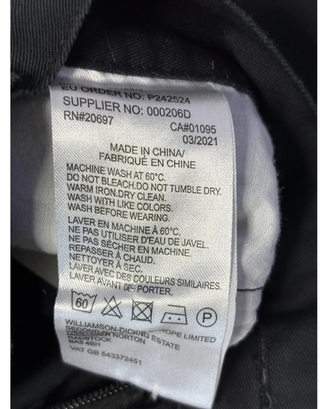 Dickies Male Black Double Knee Cargo Pants