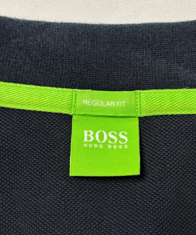 Hugo Boss Navy Blue Regular Fit Cotton Polo Shirt