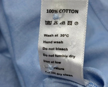 Bebe Blue Long-Sleeved Cotton Button-Down Shirt