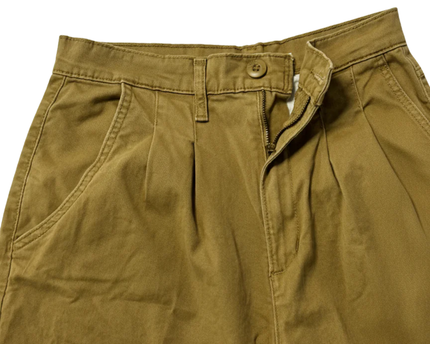 Levi's Tan Pleated Balloon Leg Pants