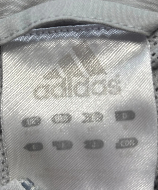 Adidas Grey Classic Three-Stripe Lightweight Track Jacket