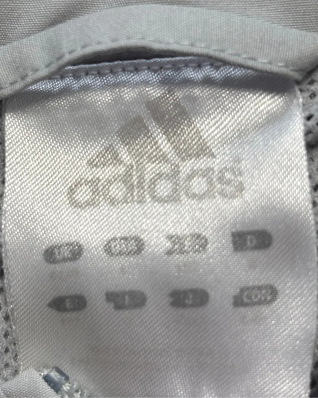 Adidas Grey Classic Three-Stripe Lightweight Track Jacket