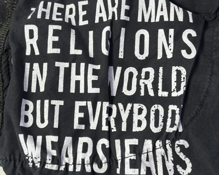 True Religion Black Rocco Relaxed Skinny Distressed Jeans