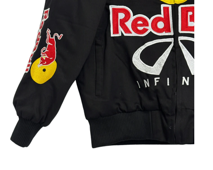 Reworked Black Red Bull Racing NASCAR Bomber Jacket