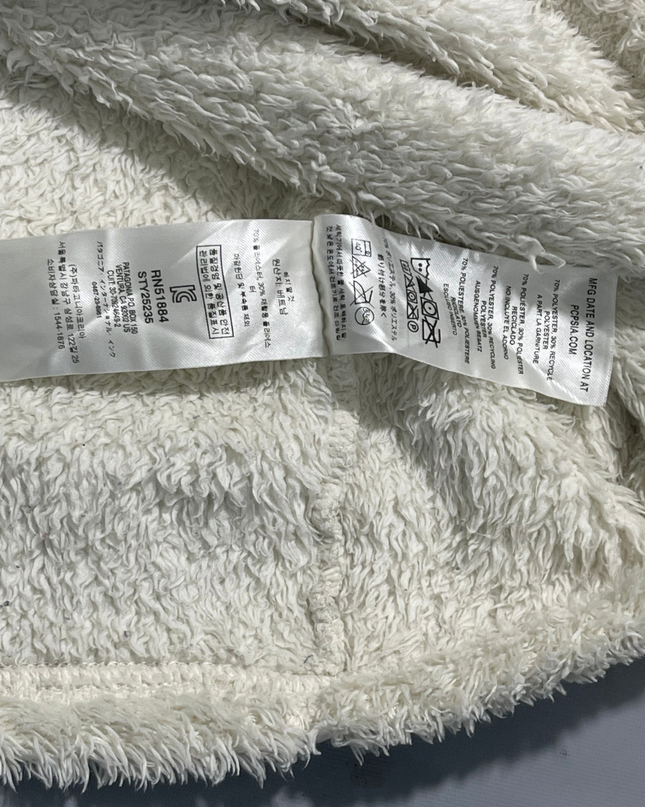 Patagonia Cream High-Pile Fleece Quarter-Zip Sweatshirt
