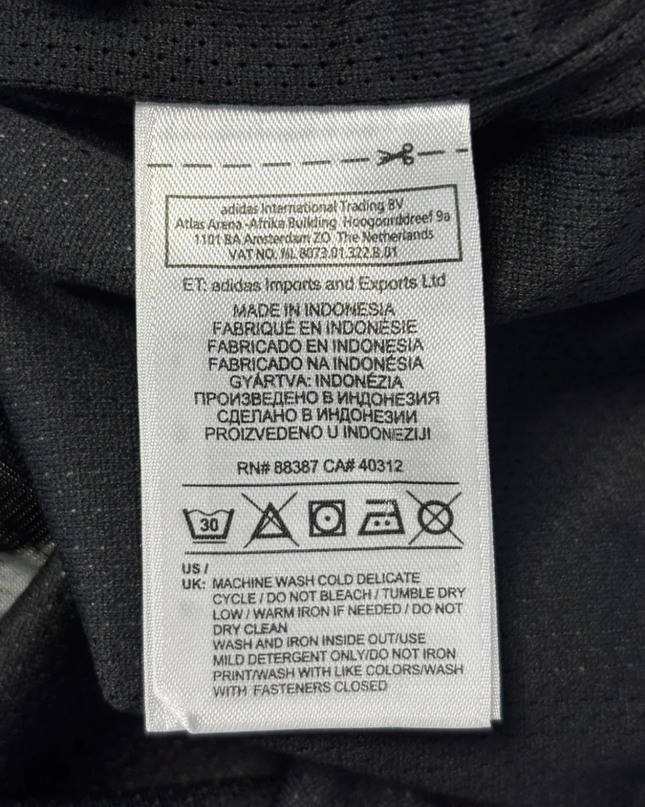 Adidas Black and White Zebra Print Track Jacket