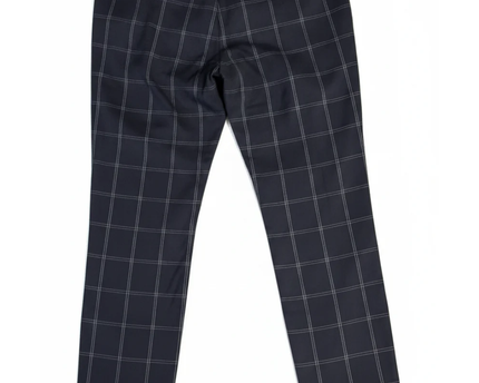 H&M Black Windowpane Skinny Fit Dress Pants